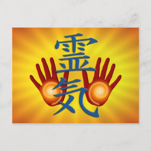 Reiki Hands Briefkaart