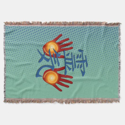 REIKI Hands Energy + uw achtergrond Deken (Voorkant)