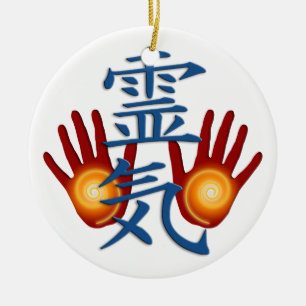 Reiki Hands Keramisch Ornament
