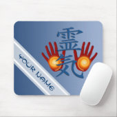 REIKI Hands Symbol + jouw naam & afbeelding Muismat (Met muis)