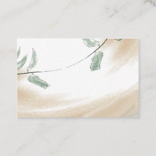 Reiki Healer Sage Natural Visitekaartjes (Achterkant)