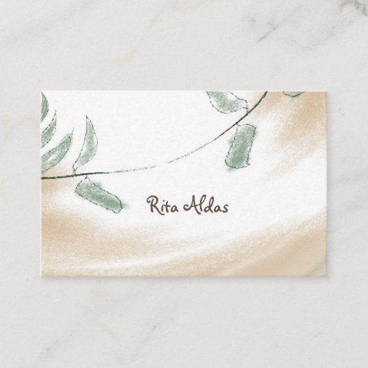 Reiki Healer Sage Natural Visitekaartjes (Voorkant)