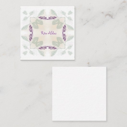 Reiki Healer Sage Natural Visitekaartjes (Voorkant / Achterkant)