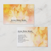 ~ Reiki Healer Yoga Massage Citrine Crystal Visitekaartje (Voorkant / Achterkant)