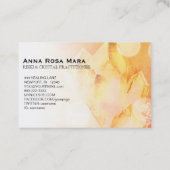 ~ Reiki Healer Yoga Massage Citrine Crystal Visitekaartje (Achterkant)