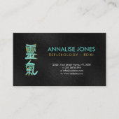 Reiki Healing Choku Rei in Marble and Gold Visitekaartje (Voorkant)