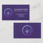 Reiki Healing Choku Rei Symbol op Mandala Visitekaartje (Voorkant / Achterkant)