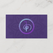 Reiki Healing Choku Rei Symbol op Mandala Visitekaartje (Achterkant)