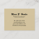 *~* Reiki Healing Energy Gold Foil Hands Visitekaartje (Achterkant)