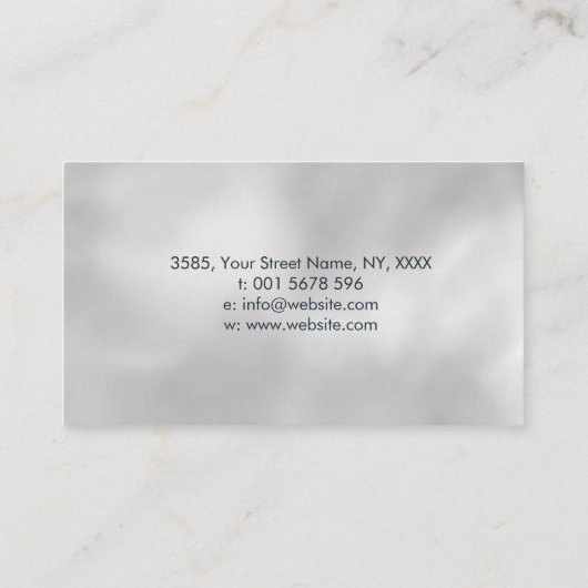 Reiki Healing Hands in Lotus Abalone en Gold Visitekaartje (Achterkant)