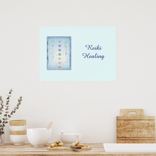 Reiki Healing Hands Poster (Keuken)