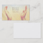 Reiki Healing Hands Prayer Yoga Visitekaartjes (Voorkant / Achterkant)