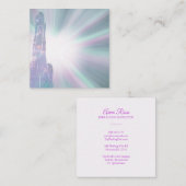 ~ Reiki Healing Hands Rays Light Worker Massage Vierkante Visitekaartje (Voorkant / Achterkant)