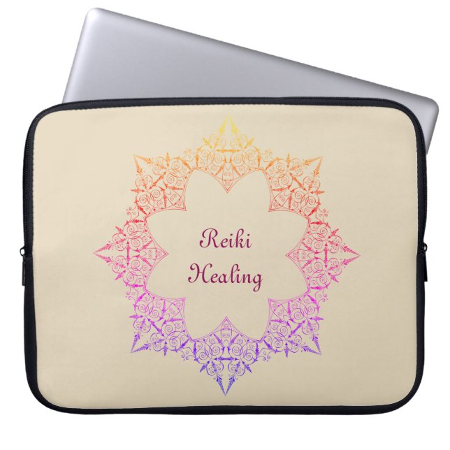 Reiki Healing Laptop Sleeve (Voorkant)