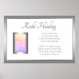 Reiki Healing Poem Art-ontwerp Poster