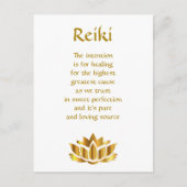 Reiki Healing Poem Briefkaart (Voorkant)