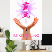 Reiki Healing Poster (Thuiskantoor)