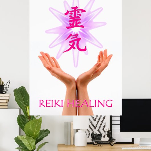 Reiki Healing Poster (Thuiskantoor)
