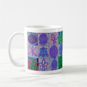 Reiki Healing Signs 12 Havenblauw Koffiemok (Links)
