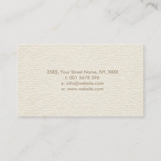 Reiki Healing symbool en handen in Lotus Visitekaartje (Achterkant)