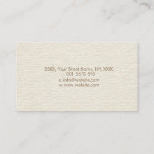 Reiki Healing symbool en handen pastel goud Visitekaartje (Achterkant)