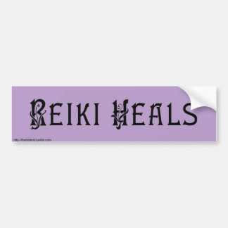 REIKI HEALS bumper Bumpersticker