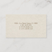 Reiki herkenningssymbool en voorkeuren pastelgoud visitekaartje (Achterkant)