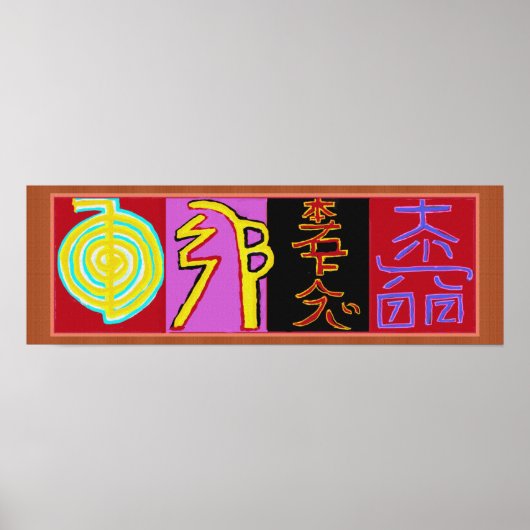 Reiki herstellende symbolen 2010 poster (Voorkant)