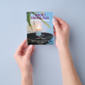 Reiki holistische gezondheids- en welzijnszorg A5- Flyer (Hand)