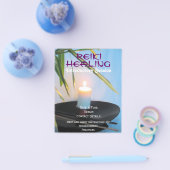 Reiki holistische gezondheids- en welzijnszorg A5- Flyer (Enkel)