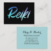 *~* Reiki - Hoofd- of Praktijkverwarmingselement Visitekaartje (Voorkant / Achterkant)