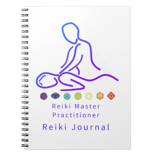 Reiki HoofdOverzicht Witte Notitieboek (Voorkant)
