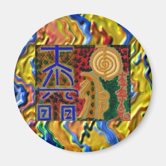 REIKI hoofdverwarmingssymbolen Magneet (Voorkant)