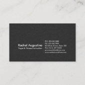 Reiki Instructor Yoga Pose Zwart Wit Class Pass Klantenkaartje (Achterkant)