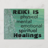 Reiki is een hoorzitting briefkaart (Voorkant)
