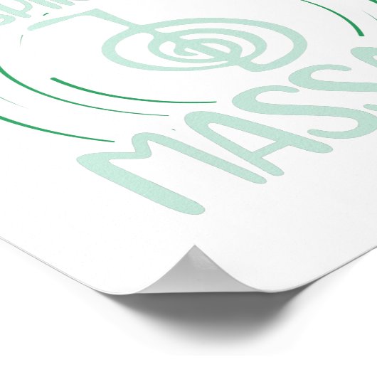 Reiki is een spirituele massage | Cadeauidee Poster (Hoek)