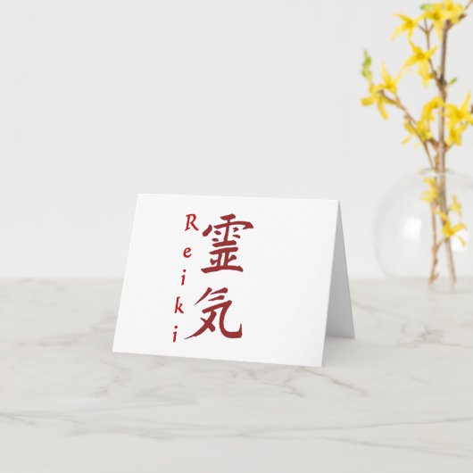 reiki-kaart kaart (Gele Bloem)