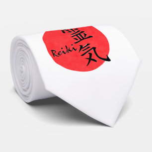 Reiki kalligrafie en woord 1 stropdas