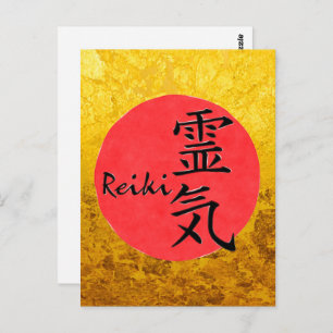 Reiki-kalligrafie en Word 1 Briefkaart