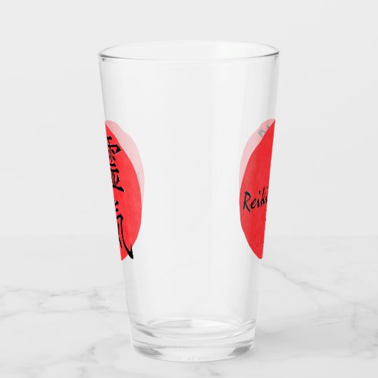 Reiki-kalligrafie en Word 1 Glas (Rechts)