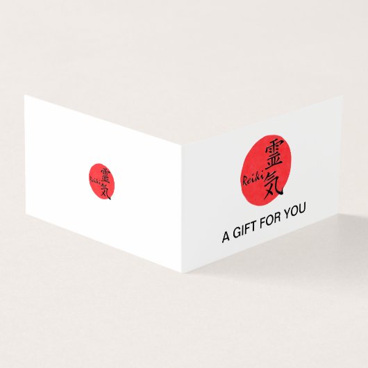 Reiki-kalligrafie en Word 1 Kaart (Buitenkant)