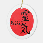 Reiki-kalligrafie en Word 1 Keramisch Ornament (Links)