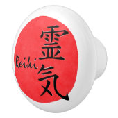 Reiki-kalligrafie en Word 1 Keramische Knop (Rechts)