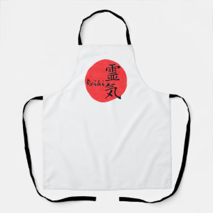 Reiki-kalligrafie en Word 1 Schort