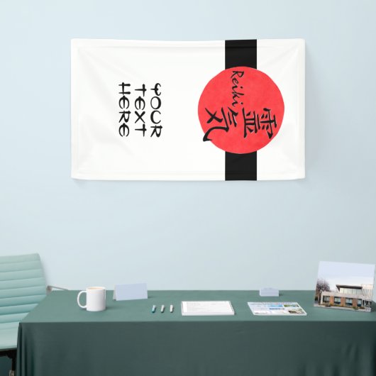 Reiki-kalligrafie en Word 1 Spandoek (Beurs)