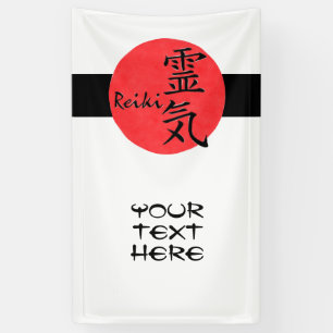 Reiki-kalligrafie en Word 1 Spandoek