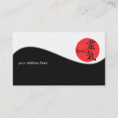 Reiki-kalligrafie en Word 1 Visitekaartje (Achterkant)