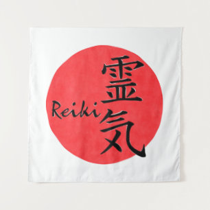Reiki-kalligrafie en Word 1 Wandkleed