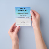Reiki kalme strandgezondheid en welzijn A5 flyer (Hand)