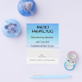 Reiki kalme strandgezondheid en welzijn A5 flyer (Enkel)